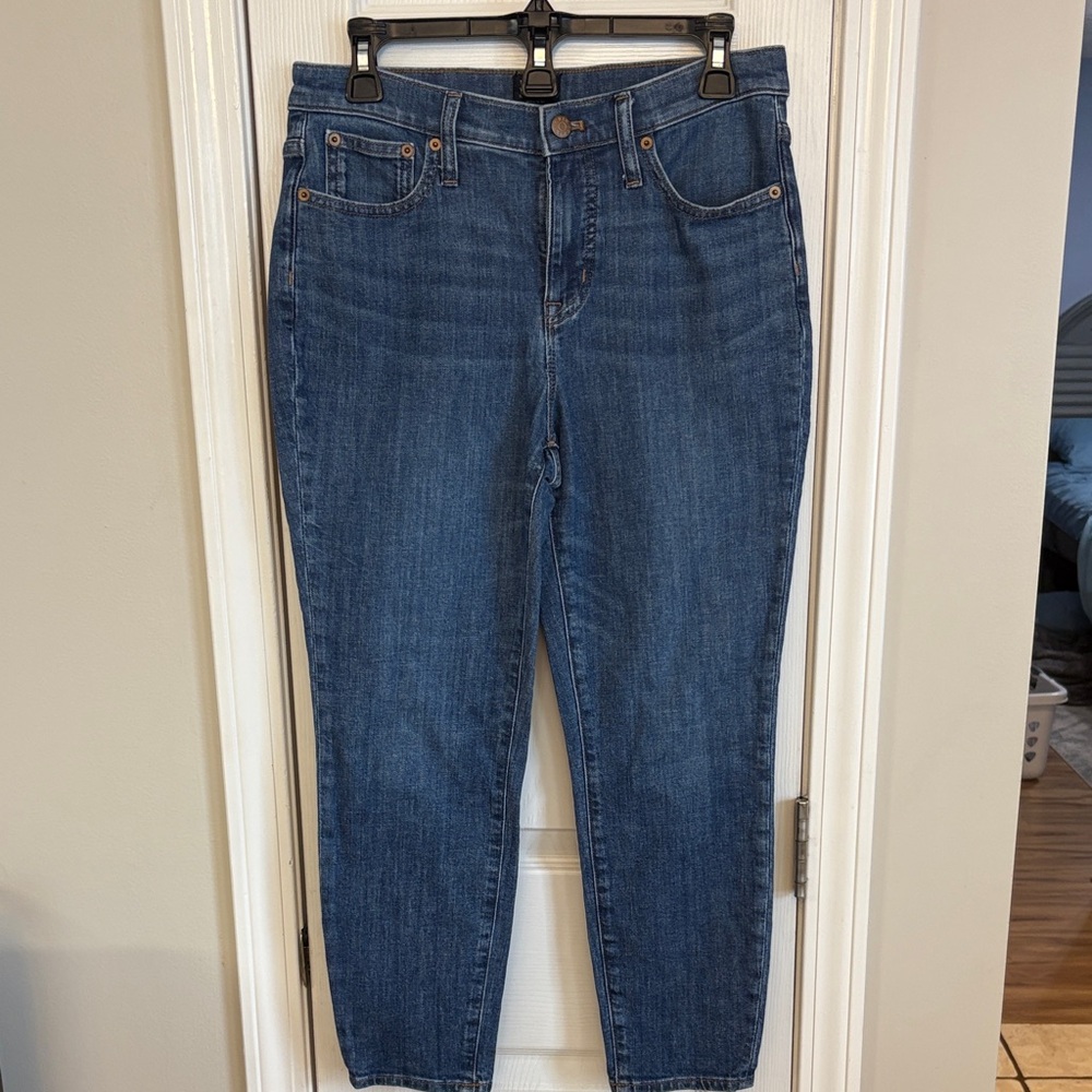 J. Crew Factory 10” High Rise Skinny Blue Jeans